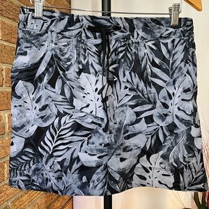Speedo grey Tropical leaf active skort - smal